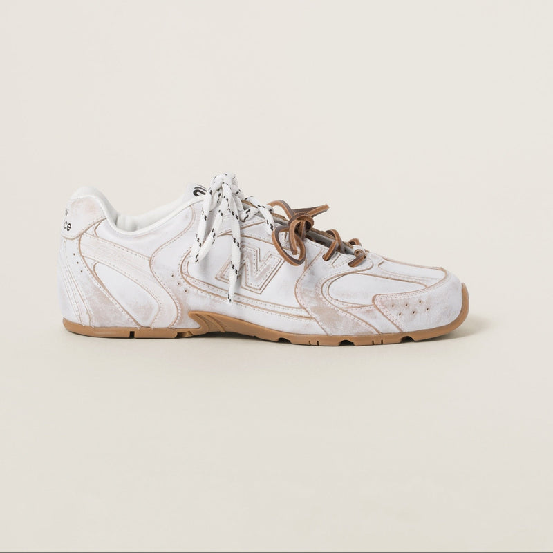 NB x Miu Miu 530 SL White Leather Sneakers Women